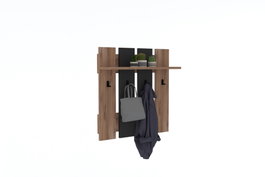 Hanah Home Mita Colgador de Pared Nogal y Antracita